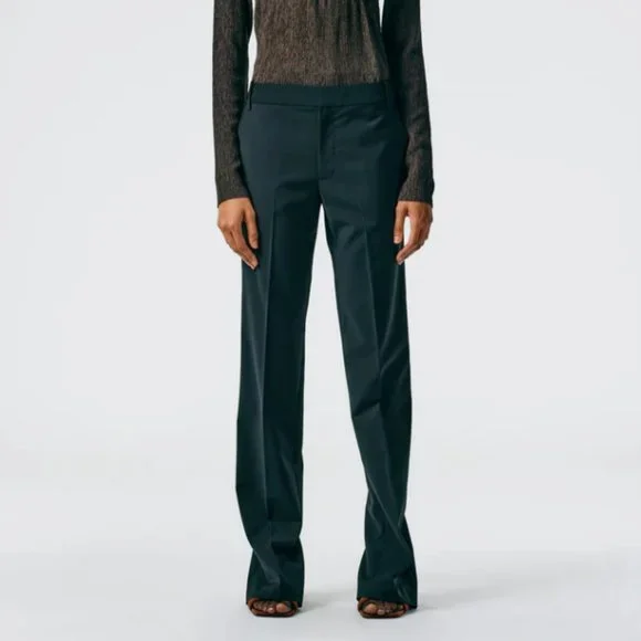 Tibi Tropical Wool Elfie Trouser with Slits - Petite - 4 - Picture 14 of 16